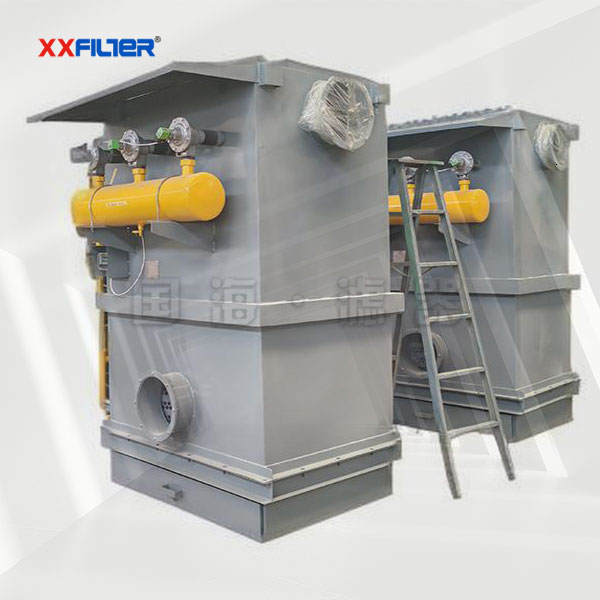 料倉頂部安裝袋式除塵器