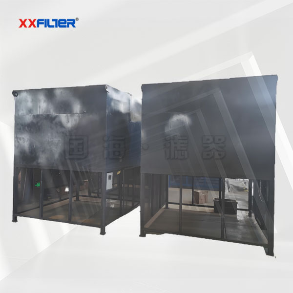 800m3/min風(fēng)量二氧化碳增壓機房自潔式空氣過濾器