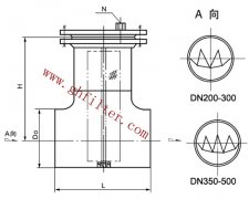 DN150公稱直徑—直通T型過濾器系列——國(guó)海濾器